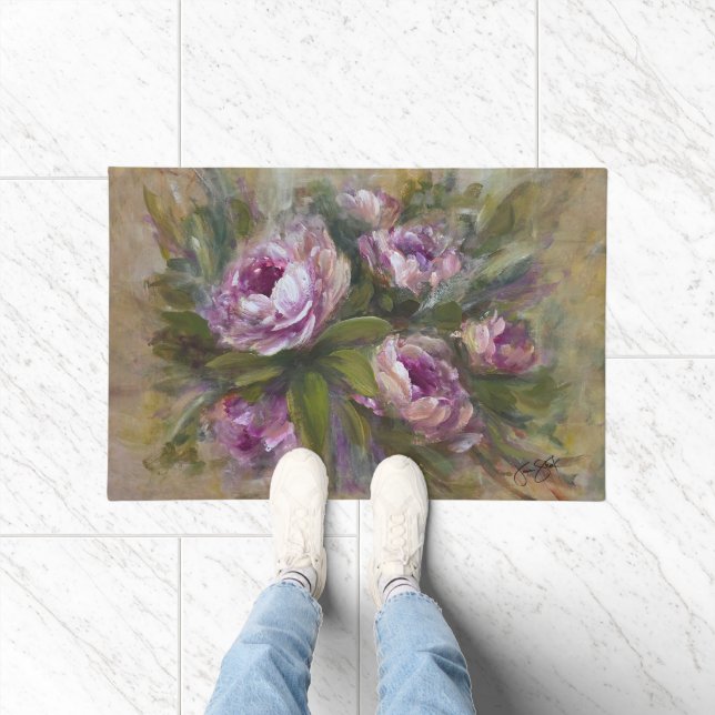 Pink Roses Doormat (Indoor)