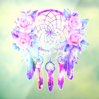 Pink Roses Dreamcatcher Floral Dreams