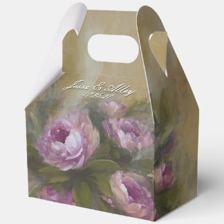 Pink Roses Favour Box