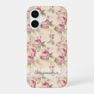 Pink Roses Floral iphone 15 Cell Phone  16 Case