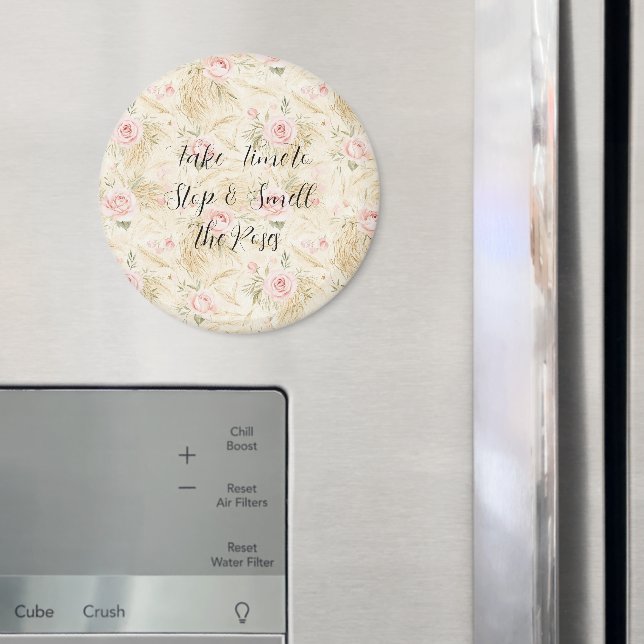 Pink Roses Floral Magnet (In Situ (Fridge))