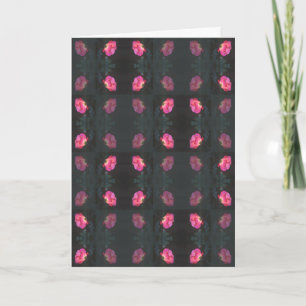 Pink Roses Garden Card