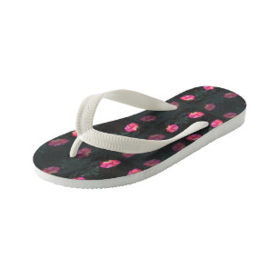 Pink Roses Garden Kid's Jandals