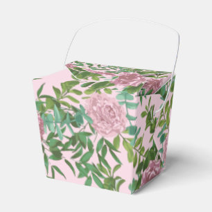Pink Roses Garden Spring Wedding Favour Box