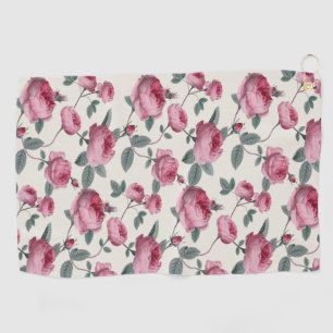 Pink Roses Golf Towel