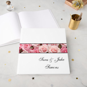 Pink Roses Guest Book