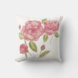 Pink roses hand drawing pencil T-Shirt Cushion