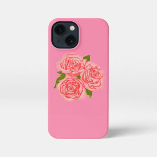 Pink roses iPhone 13 mini case