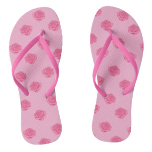 Pink roses jandals
