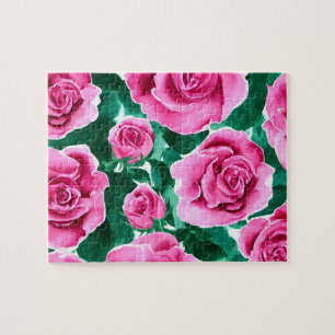 Pink Roses Jigsaw Puzzle