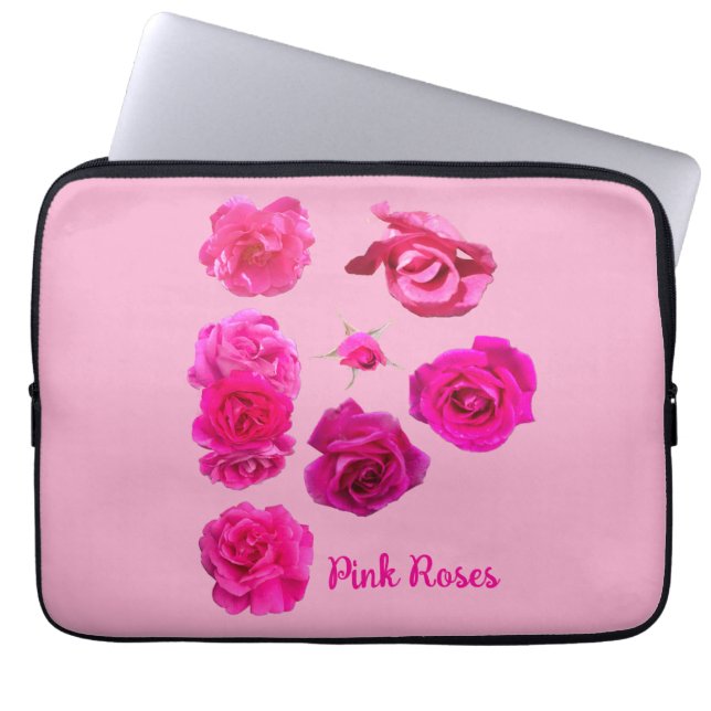 Pink Roses  Laptop Sleeve (Front)