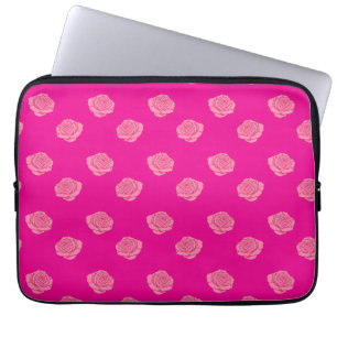 Pink roses laptop sleeve