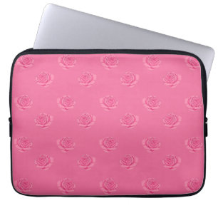 Pink roses laptop sleeve
