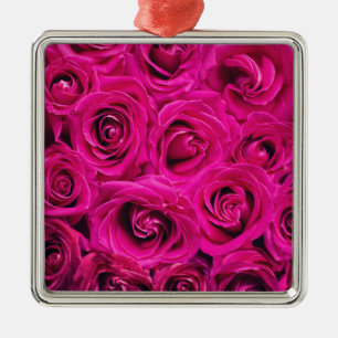Pink Roses (Love and Romance) Metal Tree Decoration