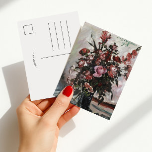Pink Roses Lovis Corinth Postcard