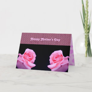 Pink Roses Mother's Day Card