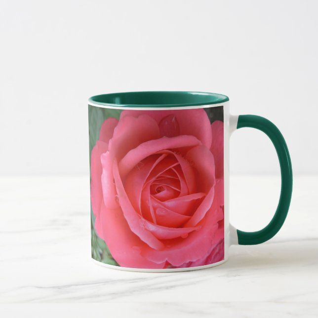 Pink Roses Mug Coffee Cup Beautiful Rose Decor (Right)