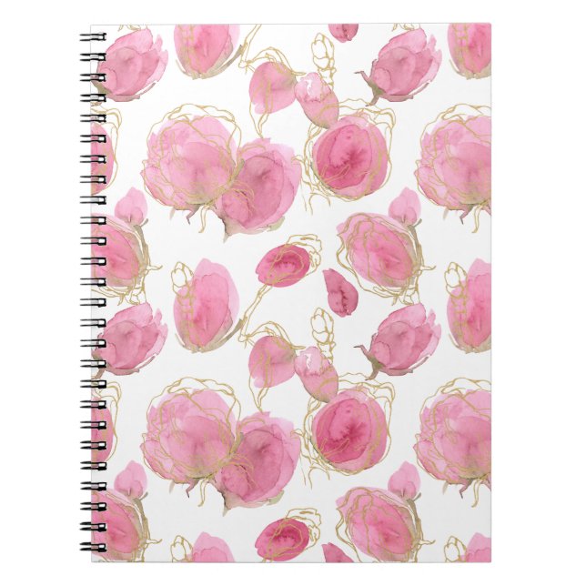 Pink roses notebook (Front)