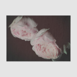 Pink Roses Pair Decoupage Tissue Paper