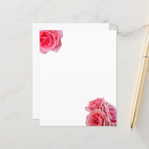 Pink roses Paper Sheet