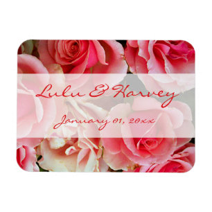 Pink Roses Personal Magnet