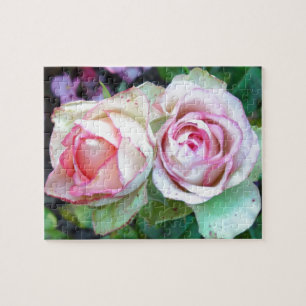 Pink Roses Puzzle with Gift Box