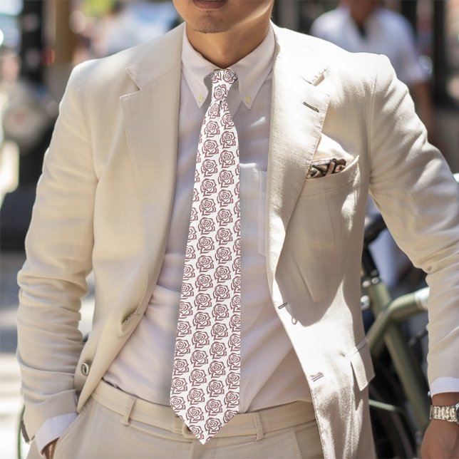 Pink Roses Regency Tie (Creator Uploaded)