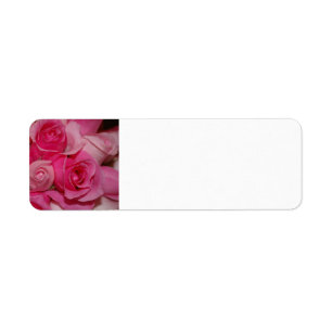 Pink Roses - Return Address Labels