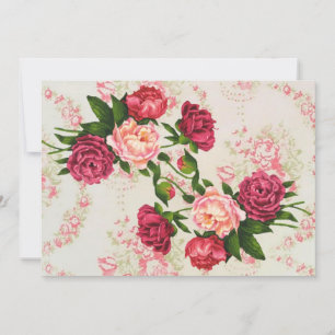 Pink Roses Save The Date
