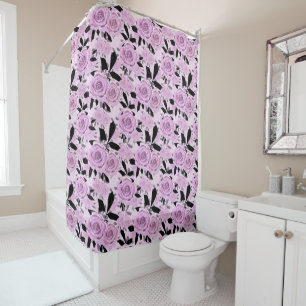 Pink roses Shower Curtain