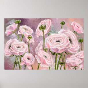 Pink Roses - Special For You - Original Painting Poster