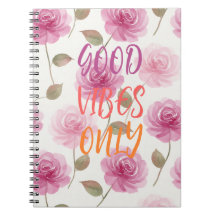 Pink Roses Spiral Photo Notebook