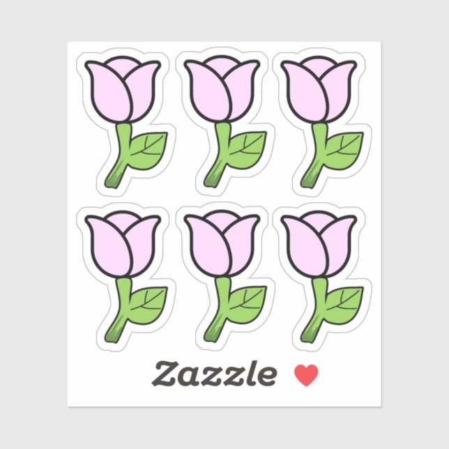 Pink Roses Sticker (Sheet)