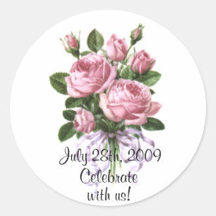 Pink Roses Sticker