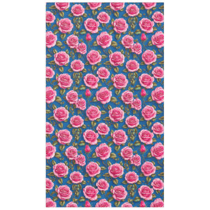 Pink roses tablecloth