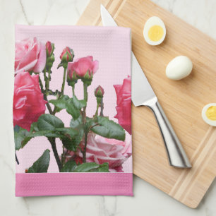 PINK ROSES TEA TOWEL