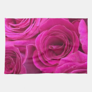 Pink Roses Tea Towel