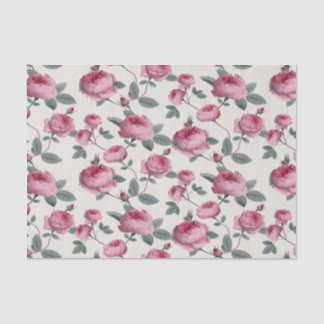 Pink Roses Tissue Paper