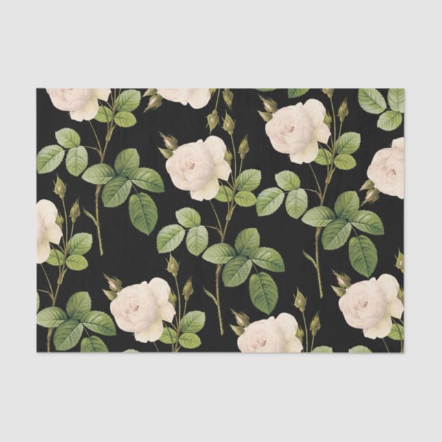 Pink Roses Tissue Paper (Front)