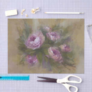 Pink Roses Tissue Paper