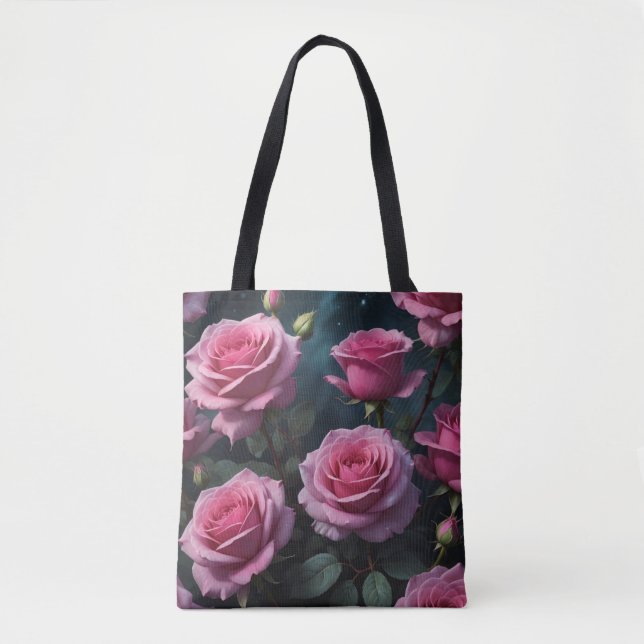Pink Roses  Tote Bag (Front)