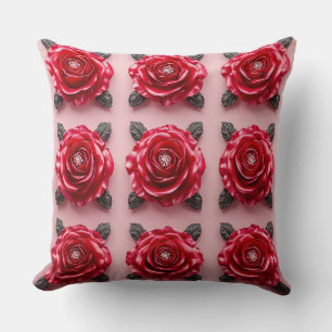 Pink roses 🌹💗 Vintage Chic Home Decor Cushion
