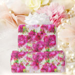 Pink Roses Wedding Giftwrap Wrapping Paper<br><div class="desc">Pink Roses Wedding Giftwrap Wrapping Paper</div>