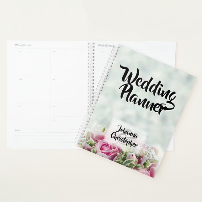 Pink Roses Wedding Planner (Display)