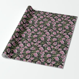 Pink Roses Wrapping Paper