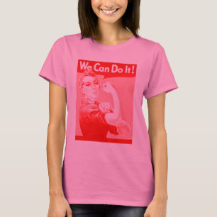 Pink Rosie the Riveter "We Can Do It!" T-Shirt