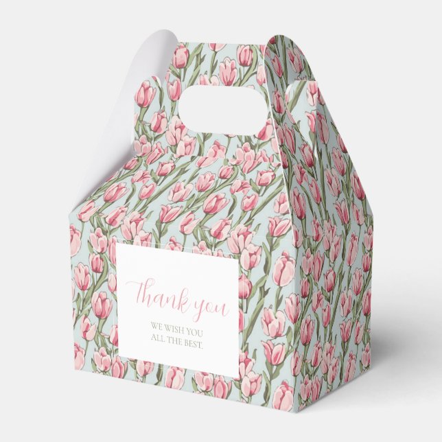 Pink Row Serenity  Favour Box (Front Side)