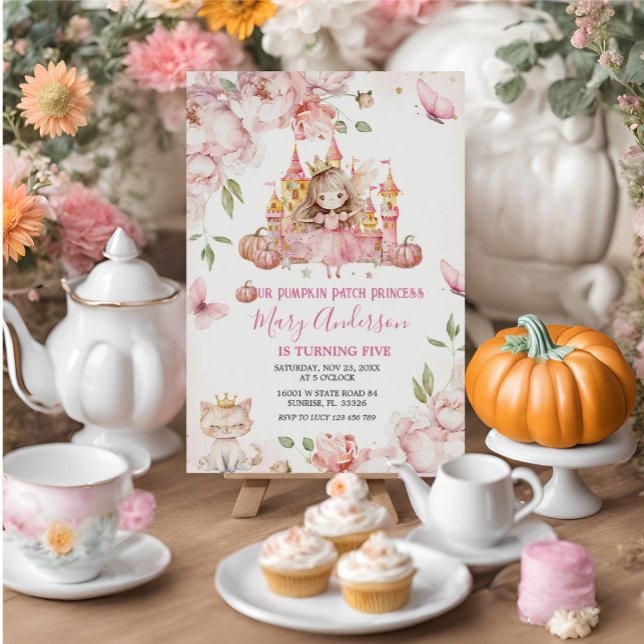 Pink Royal Castle Princess Birthday Invitation (Creator Uploaded)