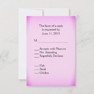 Pink RSVP with Menu