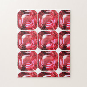 Pink Ruby Gemstone Jigsaw Puzzle